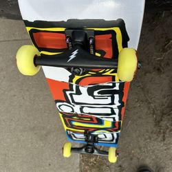 Skateboard Blind Yellow 8:0 Lightning Trucks $65 Complete 