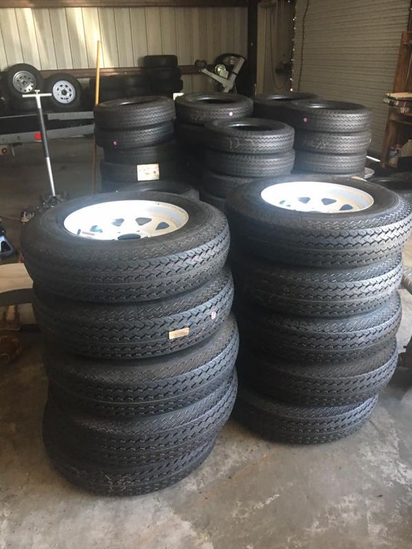 15" 5 lug Trailer tire and rim - 205/75/15 - We carry all trailer tires. New with warranty - 15" 5 lug trailer tire - 2057515 -We carry trailer parts