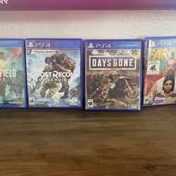 PS4 Games Far Cry/Days Gone/Battlefield/Ghost Recon