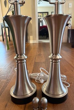 2 Touch Lamps in Brushed Nickel Finish