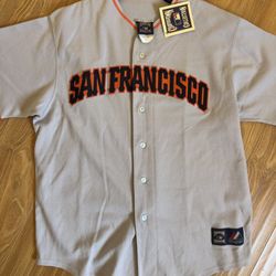 Cooperstown San Francisco Giants Gray Baseball Jersey Top Shirt Athleticwear MLB