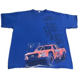 Truck Shirt Men XL Blue Yazbek Graphic Off Road Racing Toyo Tires Casual Tee