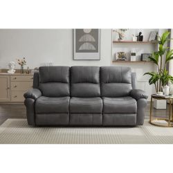 $599 – Power Reclining Sofa with Modern Features ⚡️  Upgrade your living space with this brand new power reclining sofa made with breathable fabric fo