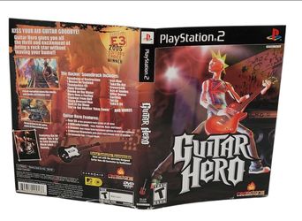 [ARTWORK ONLY] PS2 Guitar Hero (Sony PlayStation 2, 2006) (NO GAME/ NO CASE). Guitar Hero is a popular music rhythm game series where players use a gu