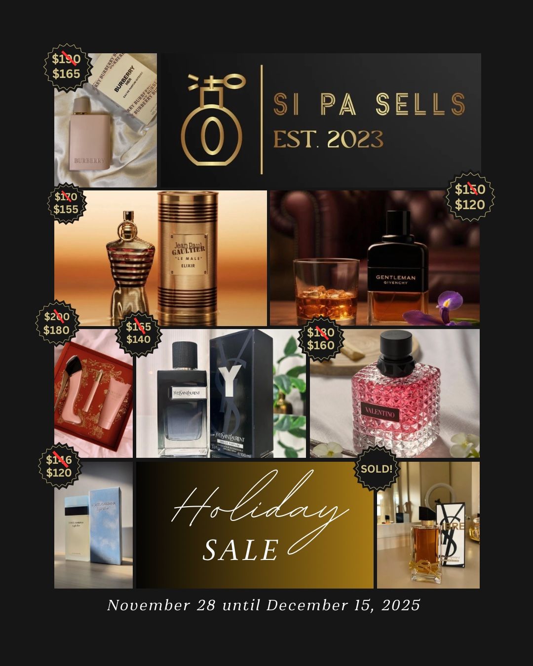 HOLIDAY SALE!! PERFUME AND COLOGNE FOR MALE AND WOMAN