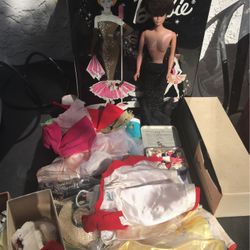 Vtg  Midge Barbie Doll Bubble Cut Hair, Doll&Extras Lot,