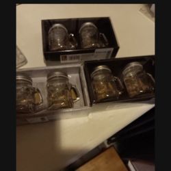 Mason Jar Salt And Pepper Shaker Set. New $4 EACH