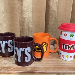 Hersheys Coffee Mugs 4 pieces 