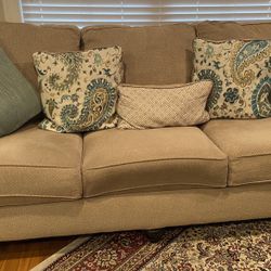 Beige Couch.    $ 300