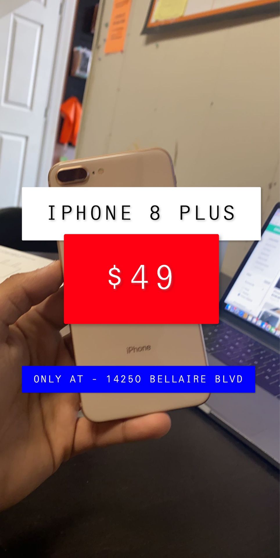 $49 iPhone 8 Plus / FREE CASE