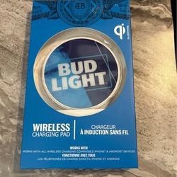 new sealed bud light charging pad