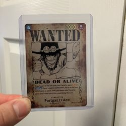 Wanted Poster Ace - one piece tcg
