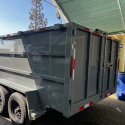 8x12x4 Smooth Walls Dump Trailer 