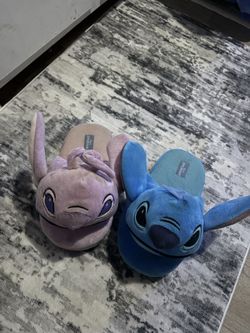 Stitch And Angel Slippers 