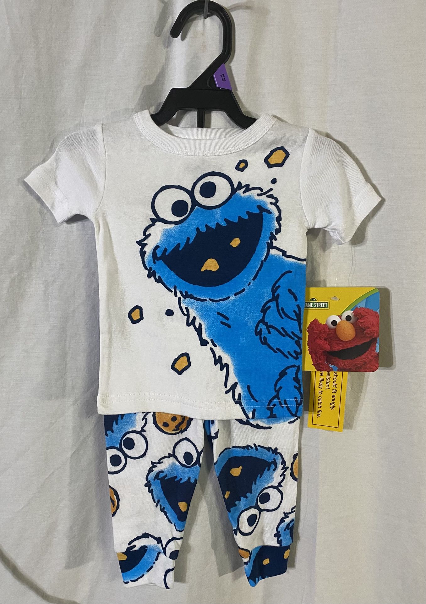 New! Cookie Monster 2pc Set