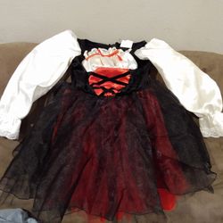 Little Pirate Dress Up Costume Size 4-6