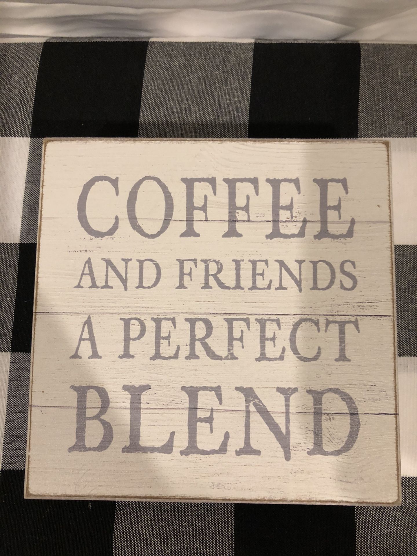 NWT! Coffee & Friends wood sign
