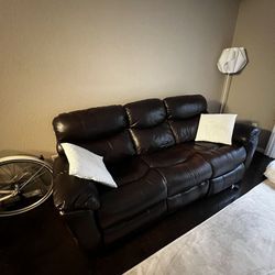 Ashley Furniture Reclining Leather Couch $400OBO