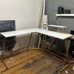 L Shaped Queenborough Reversible Desk 