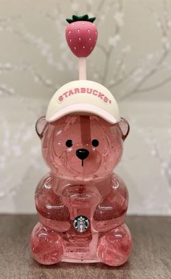 Starbucks Pink Drink Bearista Glass Bear.