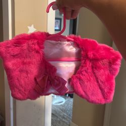 Small Pink Fur Jacket