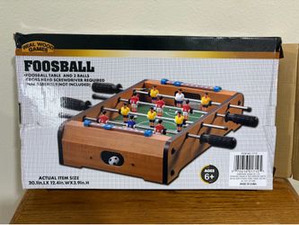 Mini Tabletop Foosball Soccer Game, Ages 6+