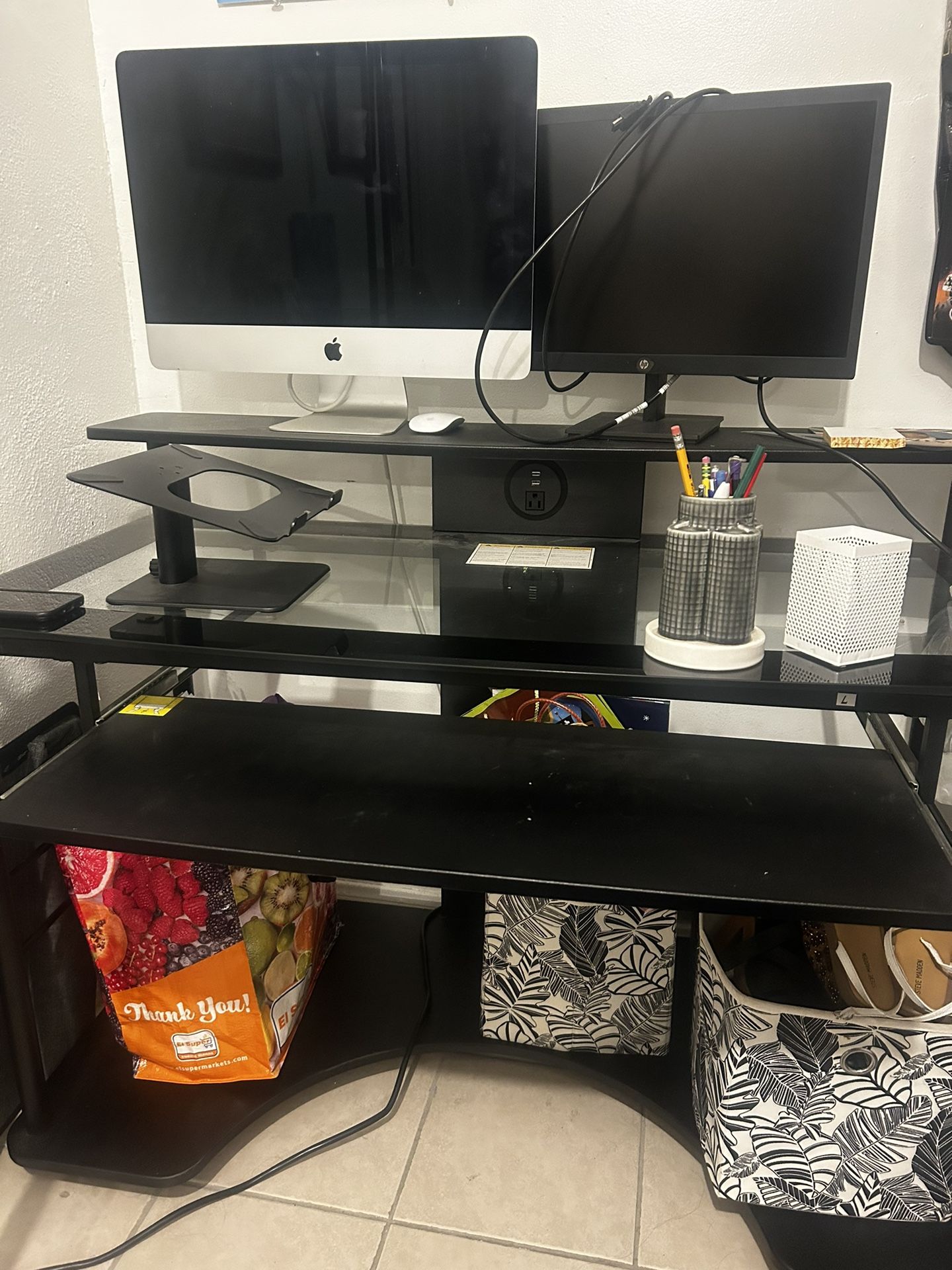 Desk With Glass Top