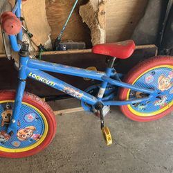 Kids Paw Patrol Bike