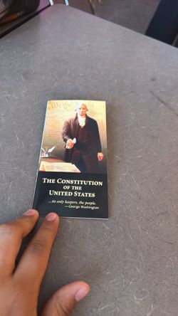 Signed constitution by Ms Hall