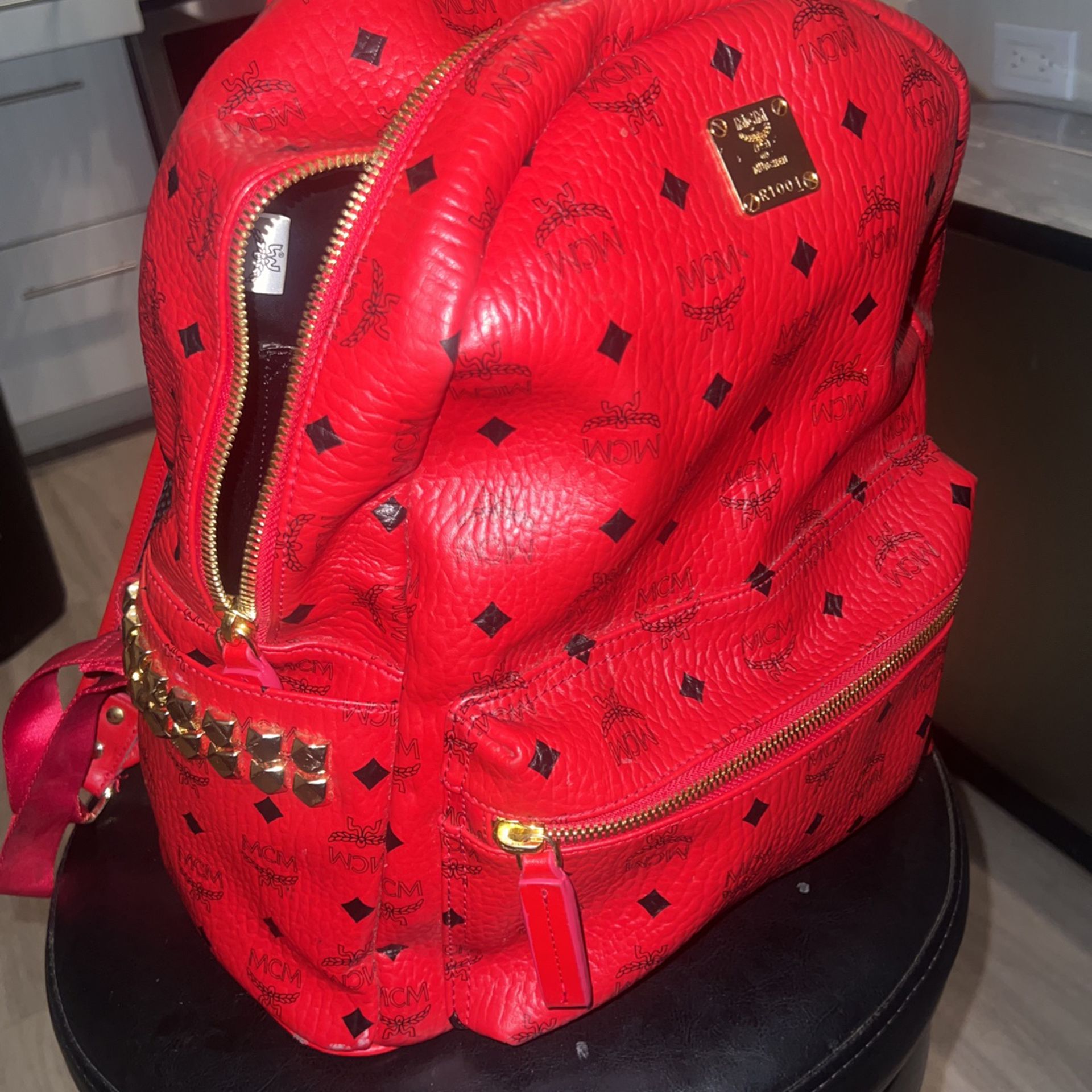 MCM Backpack Large Red