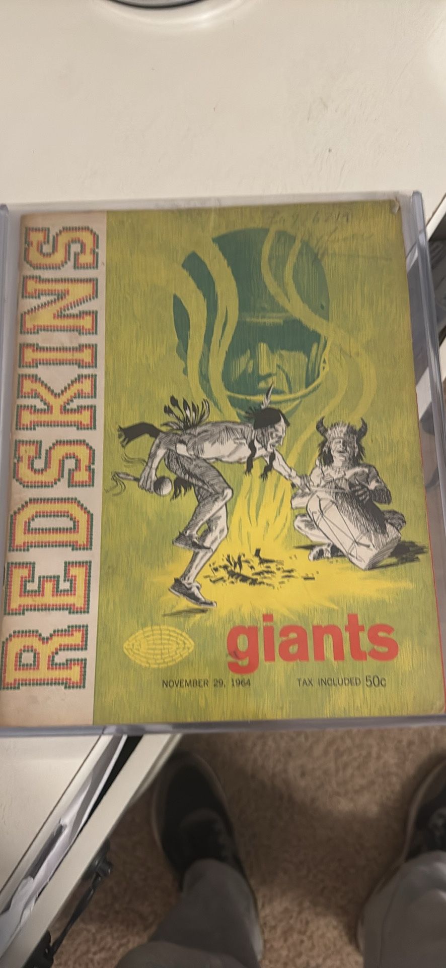 1964 NFL Program. Redskins Vs Giants