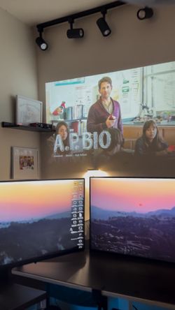 Smart Projector w/ Netflix + Separate Tripod & Case 