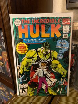 Marvel Comics The Incredible Hulk #393 signed by Lou Ferrigno w/ COA