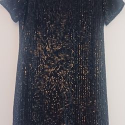 Black Sequined Dress!