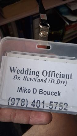 Wedding officiant