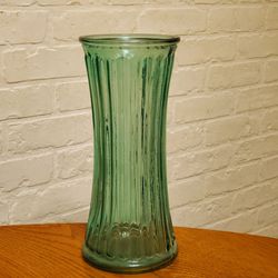 Vintage Green Tall Flower Vase