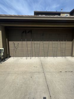 All trellis's / Shepard hooks for $60