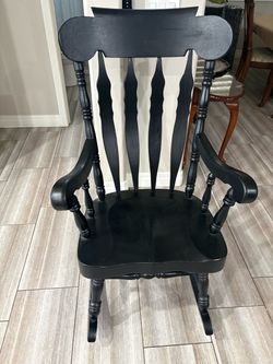 Wooden rocking chair