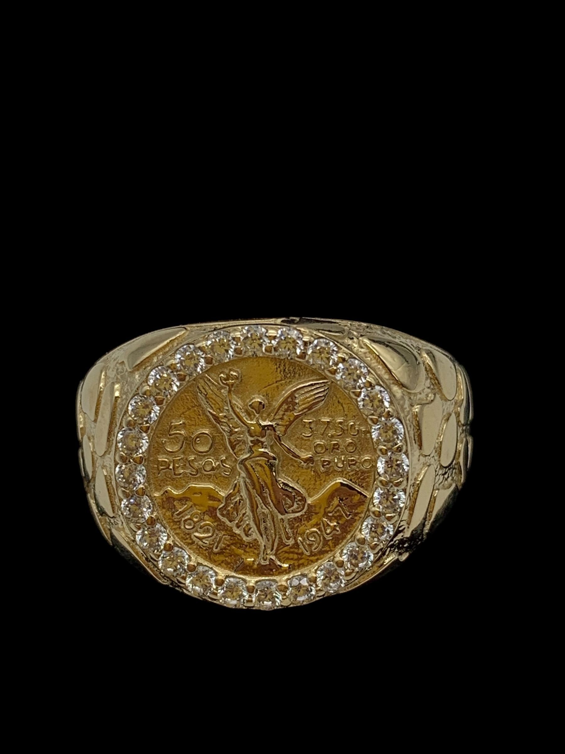Mens gold ring #31000