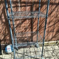 Sturdy Medal Rolling Shelf