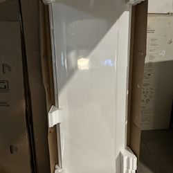 STORE+ 34 in. x 72.6 in. 2-Piece Direct-to-Stud Alcove Shower End Wall Set in White 