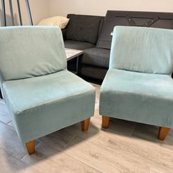 Teal Side Chairs X 2