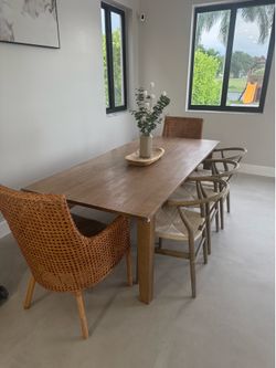 Crate barrel dining table