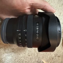 Like New Sony 16-25 F 2.8 G Lens