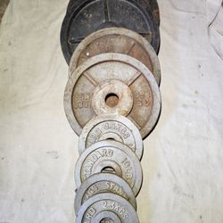        OLYMPIC WEIGHT PLATE SET 