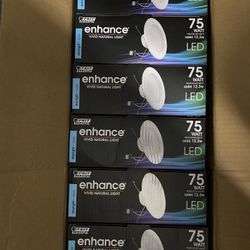 FEIT Electric Enhance 75W Retrofit Kit (12.3W) Light Bulb 925 Lumens 6 Pack