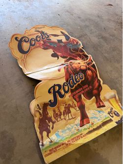 Coors Rodeo Advertising sign