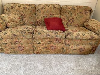 Matching couch and rocking recliner