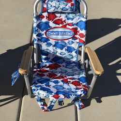 Tommy Bahama Kids 5-position Lay Flat Backpack Folding Beach Chair