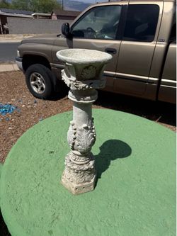 Resin Column Candle / Plant Stand